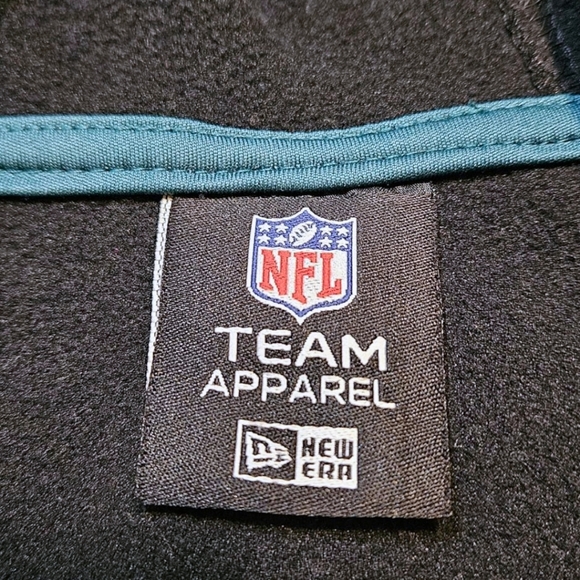 Mens S New Era Black Philadelphia Eagles Drill Combine Authentic Full-Zip Hoodie - Picture 7 of 13